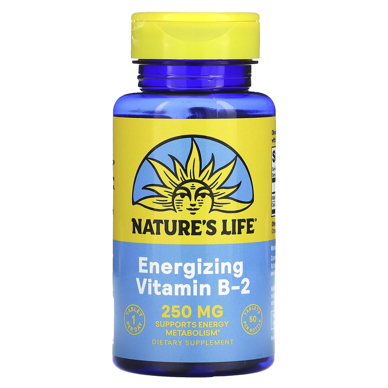 Nature's Life, Vitamin B2, 250 mg, 50 Tablets