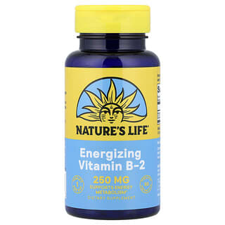 Nature's Life, Vitamine B-2, 250 mg, 50 comprimés