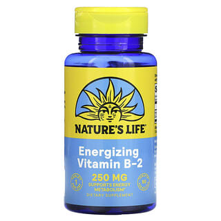 Nature's Life, Vitamine B-2, 250 mg, 50 comprimés