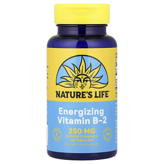 Nature's Life, Vitamin B-2, Energizing, 250 mg, 100 Tablets