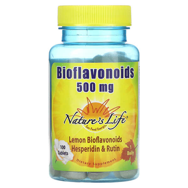 Nature's Life, Біофлавоноїди, 500 мг, 100 табл