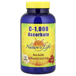 Nature's Life, C-1,000 Ascorbate, 250 Tablets