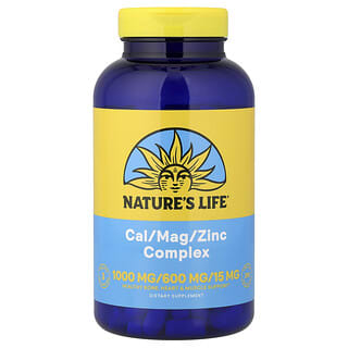 Nature's Life, Complexo de Cal / Mag / Zinco, 250 Comprimidos