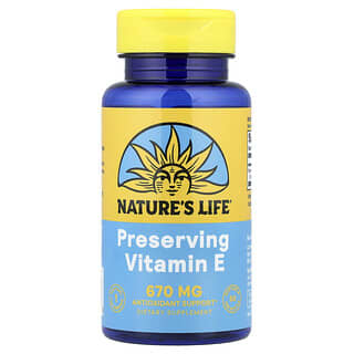 Nature's Life, Vitamina E, 670 mg (1000 UI), 50 cápsulas blandas