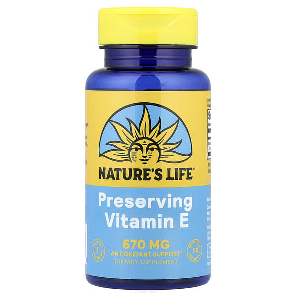 Nature's Life, 비타민E, 670mg(1,000IU), 소프트젤 50정