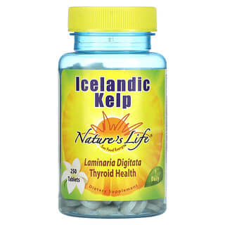 Nature's Life‏, קלפ (אצת ים חומה) איסלנדית, 250 טבליות