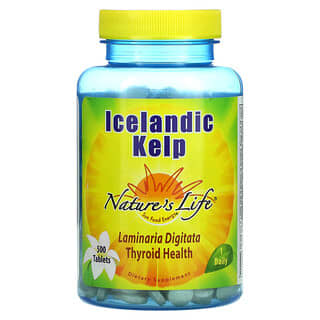 Nature's Life, Icelandic Kelp (Исландские бурые водоросли), 500 таблеток