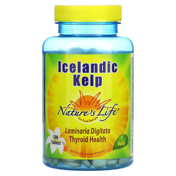 Nature's Life, ісландські бурі водорості, 500 таблеток