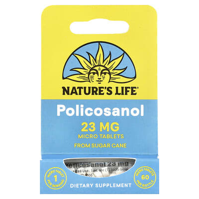 Nature's Life, Policosanol, 23 mg, 60 Micro Tablets