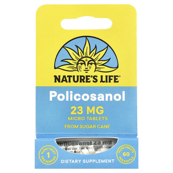Nature's Life, 폴리코사놀, 23mg, 마이크로 정제 60정