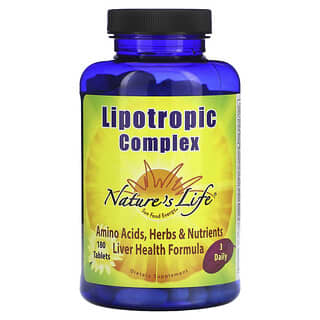 Nature's Life, Complejo lipotrópico`` 180 comprimidos