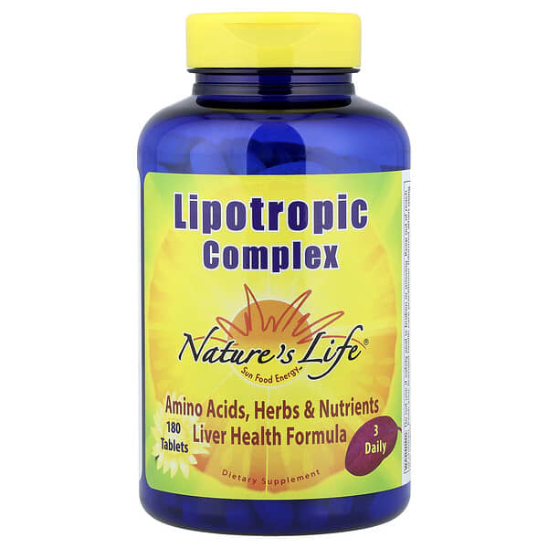 Nature's Life, Complexe lipotrope, 180 comprimés