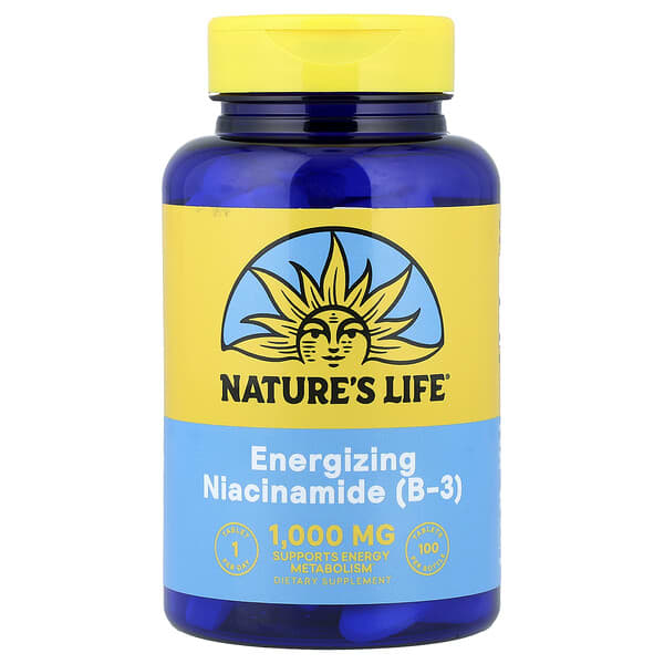 Nature's Life, 나이아신아마이드, 1,000mg, 100정