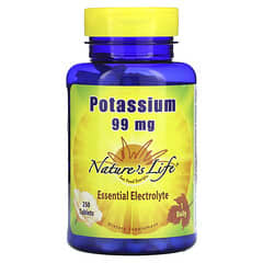 Nature's Life, Potássio, 99 mg, 250 comprimidos