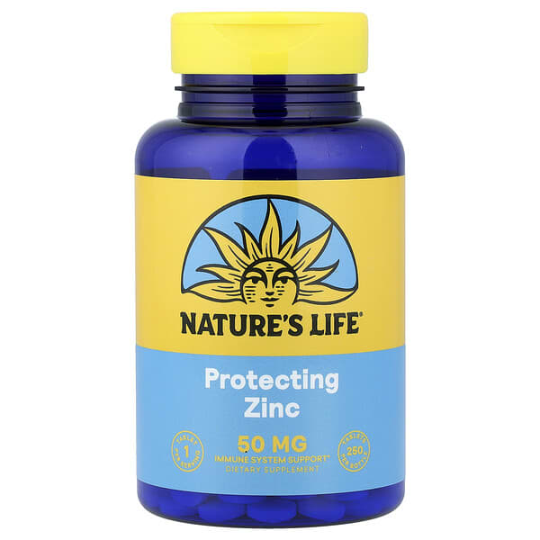 Nature's Life, 프로텍팅 아연, 50mg, 250정