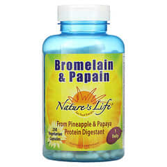 Nature's Life, Bromelain & Papain, 250 Vegetarian Capsules
