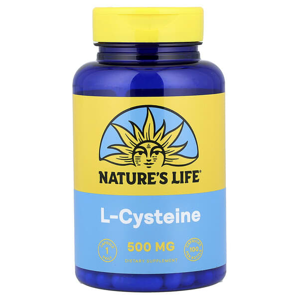 Nature's Life, l-시스테인, 500mg, 캡슐 100정