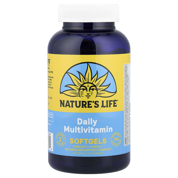 Nature's Life, Daily Multivitamin Softgels, 180 Softgels — product photo 1