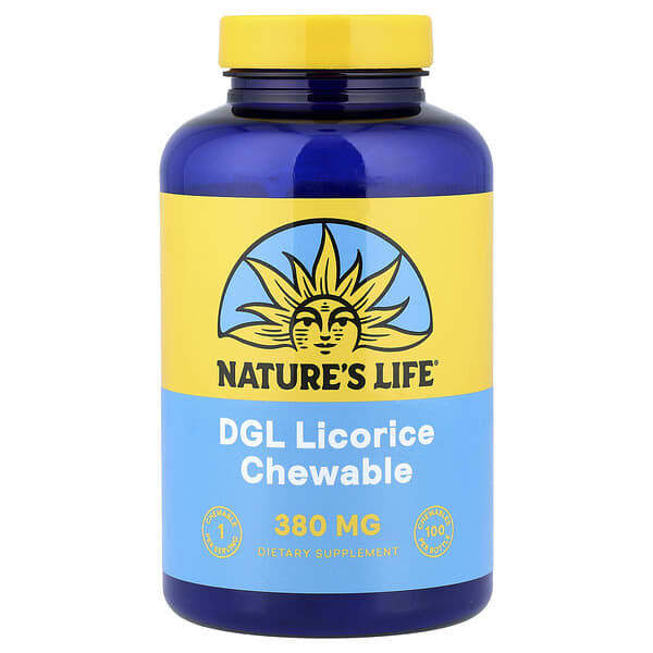 Nature's Life, DGL 甘草咀嚼片，100 片