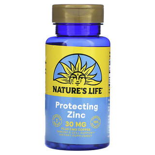 Nature's Life, Zinc, 30 mg, 100 cápsulas