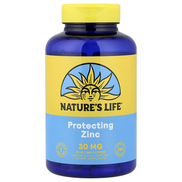 Nature's Life Protecting Zinc Plus Copper, 250 Capsules