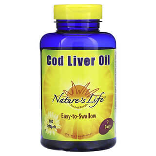 Nature's Life, Cod Liver Oil, 180 Softgels