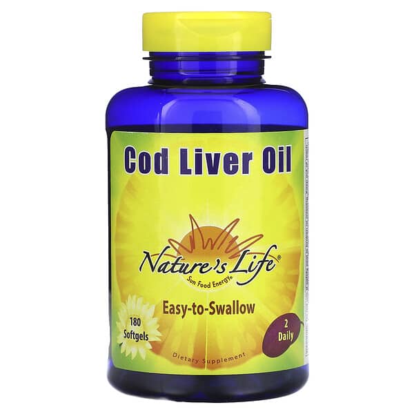 Nature's Life, 鱈魚肝油，180 粒軟凝膠