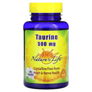 Nature's Life, Taurine, 500 mg, 100 Capsules