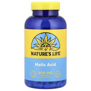 Nature's Life, Kwas jabłkowy, 800 mg, 250 kapsułek wegetariańskich