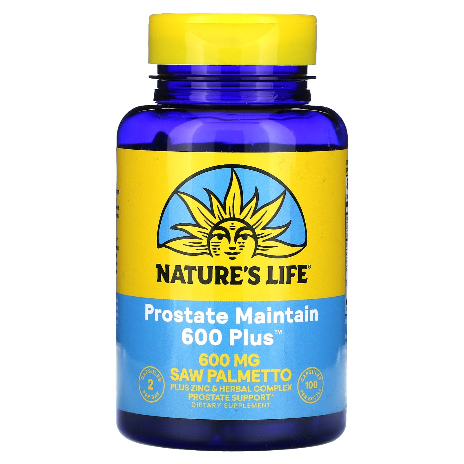 Nature s Life Prostate Maintain 600 Plus 100 Capsules