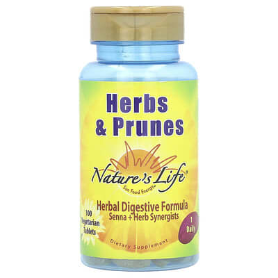 Nature's Life, Herbs & Plums, 100 Vegan Tablets