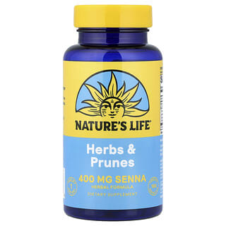 Nature's Life, Hierbas y ciruelas pasas, 100 comprimidos