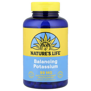 Nature's Life, Potássio, 99 mg, 250 Cápsulas Vegetarianas