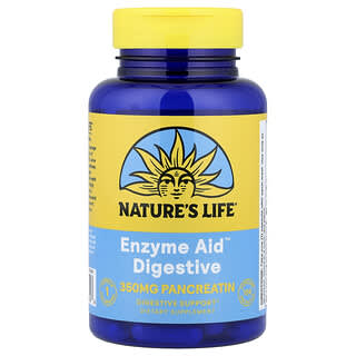 Nature's Life, 酶支援，消化，100 粒膠囊