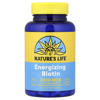 Nature's Life, Биотин, 2500 мкг, 200 вегетарианских капсул