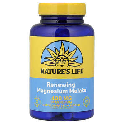 Nature's Life, Revitalizing Magnesium Malate, 200 mg, 100 Tablets