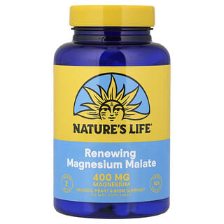 Nature's Life, Подновяващ магнезиев малат, 200 mg, 100 таблетки
