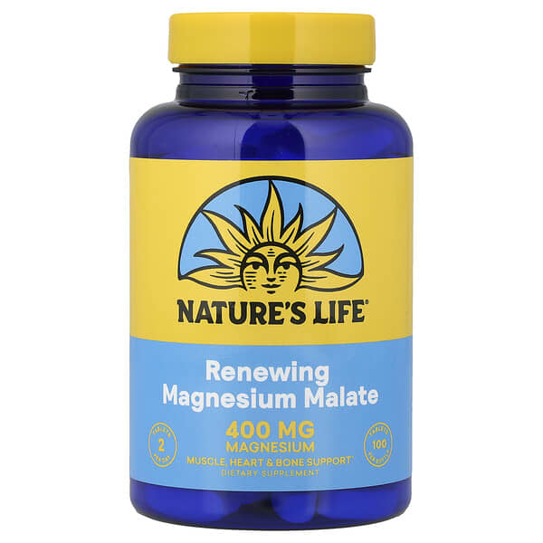 Nature's Life, Renewing 마그네슘 말레이트, 100정(1정당 200mg)