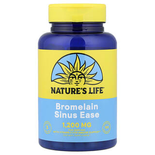 Nature's Life, бромелаин Sinus Ease, 100 вегетарианских капсул
