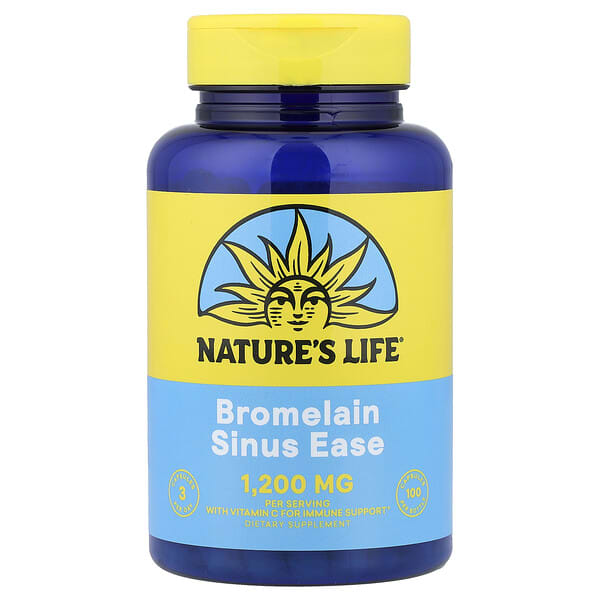 Nature's Life, Bromelin Sinus Ease, 캡슐 100정