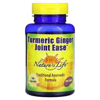 Nature's Life, Joint Ease, куркума и имбирь, 100 капсул