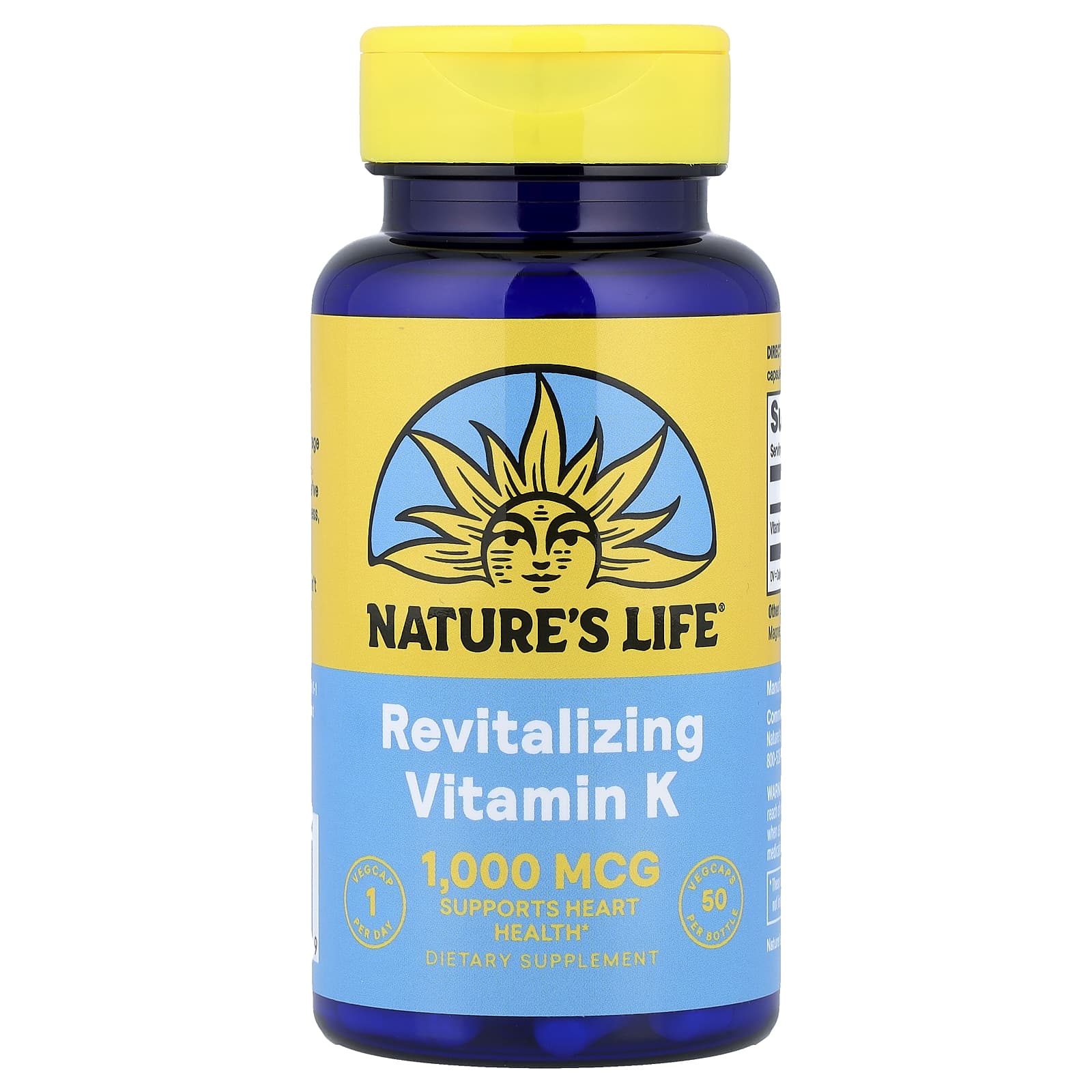 Nature's Life Revitalizing Vitamin K – 1000 µg de Nature's Life