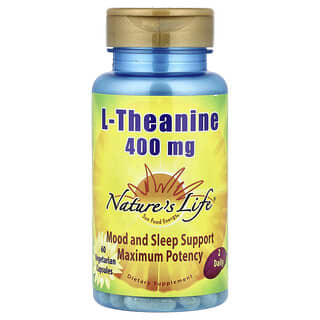 Nature's Life, L-теанин, 60 вегетариански капсули
