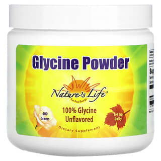 Nature's Life, Glycine en poudre, Non aromatisée, 400 g