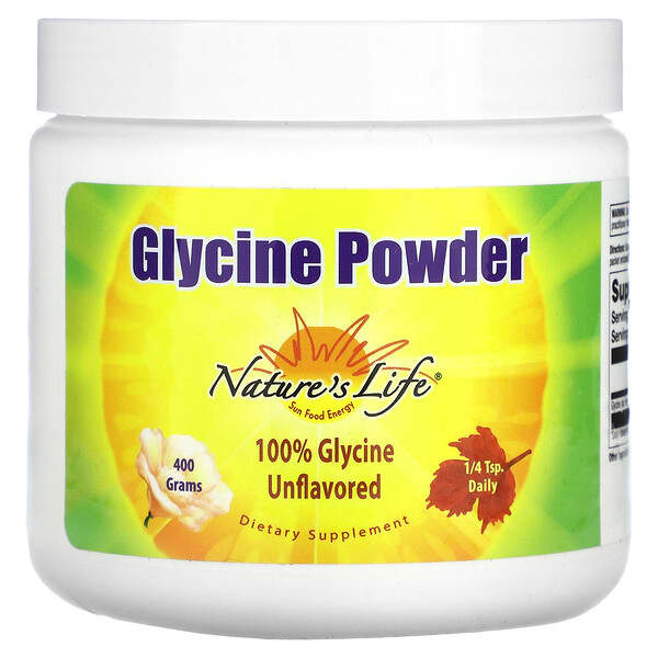 Nature's Life‏, Glycine Powder, Unflavored, 400 g