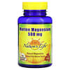 Magnesio marino, 500 mg, 100 cápsulas vegetales (250 mg por cápsula)