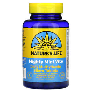 Nature's Life‏, Mighty Mini Vite, מולטי-ויטמין יומיומי, 240 מיקרו טבליות