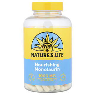Nature's Life, Monolaurina nutritiva, 180 cápsulas (500 mg por cápsula)