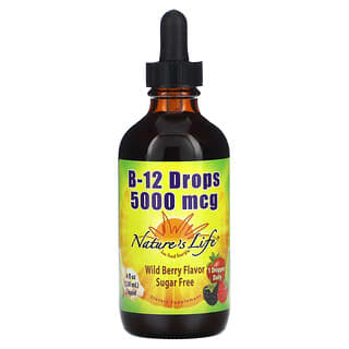 Nature's Life, B-12 Drops, Wild Berry, 5,000 mcg , 4 fl oz (120 ml)