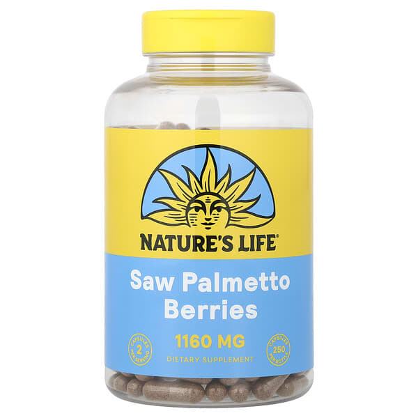 Nature's Life, Saw Palmetto Berries, 250 Capsules (580 mg per Capsule) — product photo 1